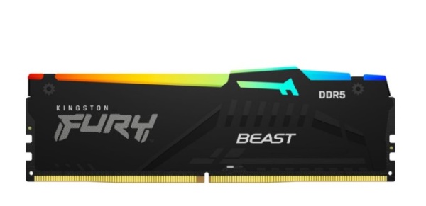 Оперативная память DDR5 32Gb (PC5-41600) 5200MHz Kingston Fury Beast Black RGB KF552C40BBA-32 фото