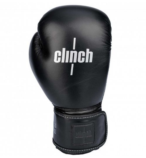 Перчатки боксерские Clinch Fight 2.0 черные (вес 10 унций) фото