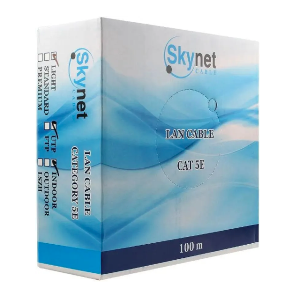 Кабель UTP 5E level медь 100м SkyNet CSL-UTP-4-CU/100 купить ЦИТ Кабель UTP 5E level медь 100м SkyNet CSL-UTP-4-CU/100 фото