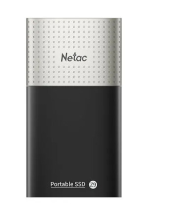 Внешний SSD накопитель Netac Z9 500Gb чёрный/серебро NT01Z9-500G-32BK фото