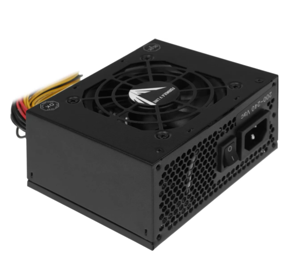 Блок питания Formula V Line 400W SX-400, SFX, 24-Pin, 4+4-Pin,  3x SATA, 1x MOLEX, 80mm fan фото