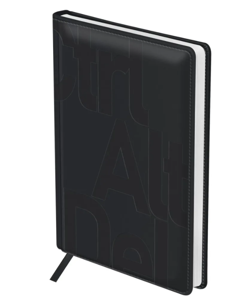 Ежедневник недатированный, А5, 136л., твердый переплет, кожзам, BG "Ctl+Alt+Del", черный, в подарочн фото