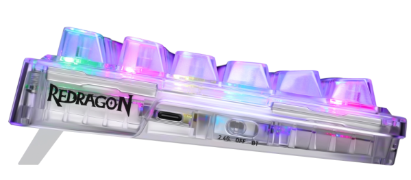 Клавиатура Redragon Elf Pro RGB BT+2.4G White фото