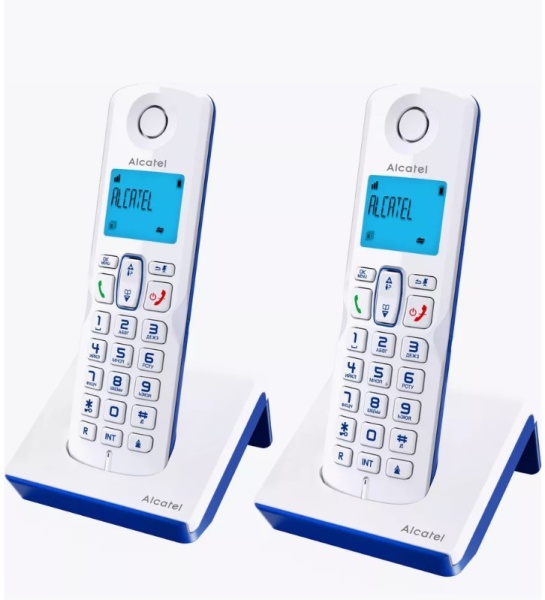 Тел. аппарат Dect Alcatel S230 Duo ru white белый (труб. в компл.:2шт) АОН фото