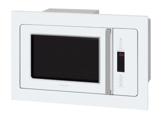 Микроволновая печь встраиваемая HIBERG VM 8505 W белый (без поворотного стола) фото