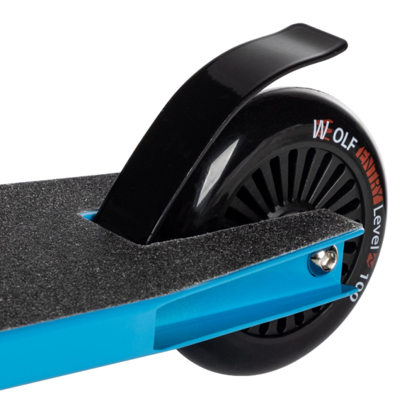 Самокат трюковый NOVATRACK 100P.WOLF.BL26 Wolf 10, 100 мм, синий фото