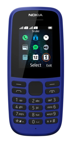 Мобильный телефон NOKIA 105 DS Blue (Синий)  фото