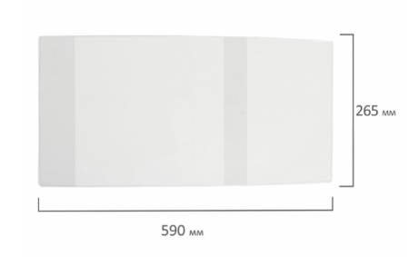 Обложка ПВХ со штрихкодом для учебников младших классов, ПЛОТНАЯ, 150мкм, 265х590мм, ПИФАГОР, 229334 фото