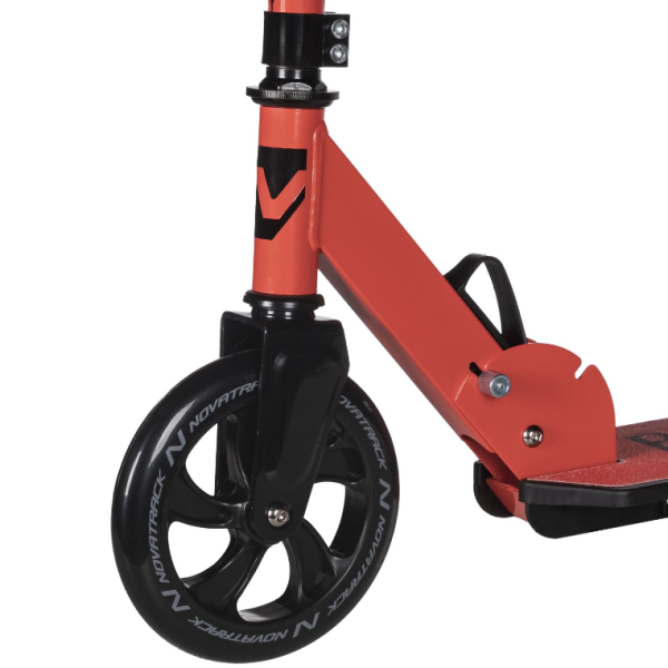 Самокат городской NOVATRACK 160P.POLIS.RD25 Plastic, колеса 160 мм, красный фото