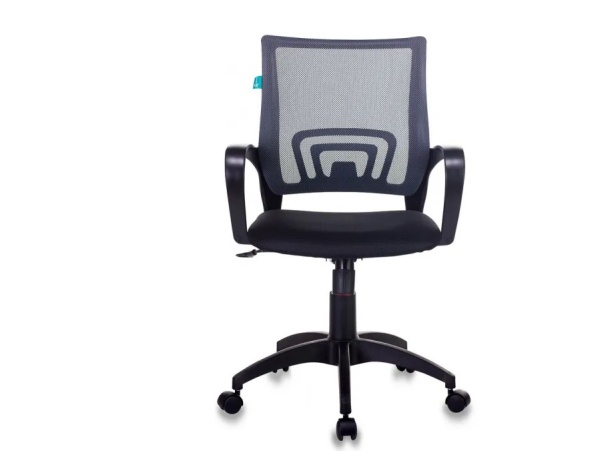 Кресло Бюрократ CH-695N темно-серый TW-04 сиденье черный TW-11 сетка/ткань крестов. пластик CH-695N/ фото