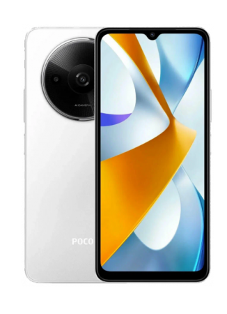 Смартфон Xiaomi Poco C61 4/128Gb White (Белый) фото
