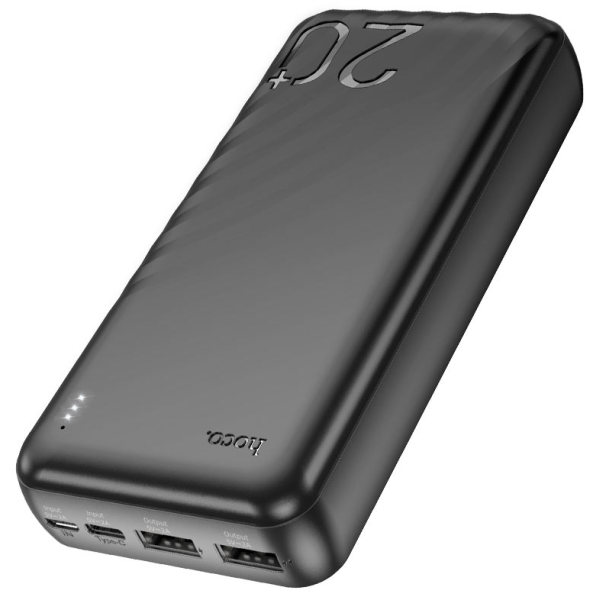 Внешний аккумулятор HOCO J123A Element 20000mAh Black (чёрный) (6942007612067) фото