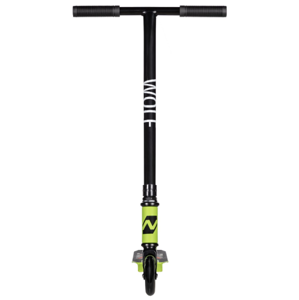 Самокат трюковый NOVATRACK 100P.WOLFJR.GN26 Wolf JR, 100 мм, зеленый фото
