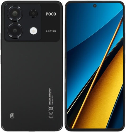 Смартфон Xiaomi POCO X6 5G 12/256GB Black (черный) фото