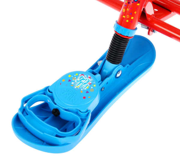 Снегокат Ника TWINY 2+ принт: "sportcar" (красный каркас) TW2+/SC фото