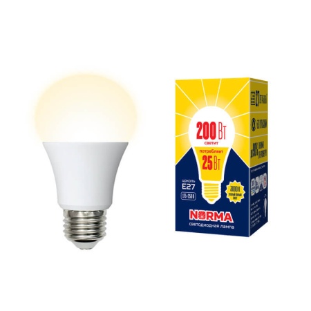 Светодиодная лампа VOLPE UL-00004469 LED-A70-25W/3000K/E27/FR/NR матовая 3000K фото