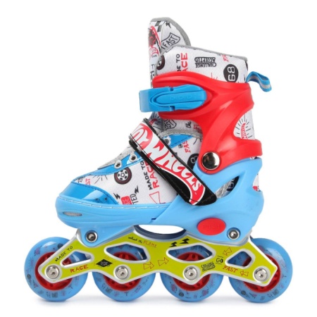 Роликовые коньки Hot Wheels, PU колеса со светом, размер S (30-33) Т20204 фото
