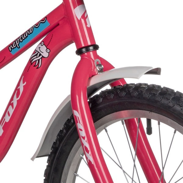 (м) Велосипед детский FOXX 18"183NEPTUNE.PN5 розовый, защита А-тип, короткие крылья, нет багажника фото