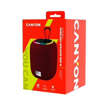 Колонка Bluetooth CANYON BSP-8 Бордовый (DL1CNECBTSP8R) фото