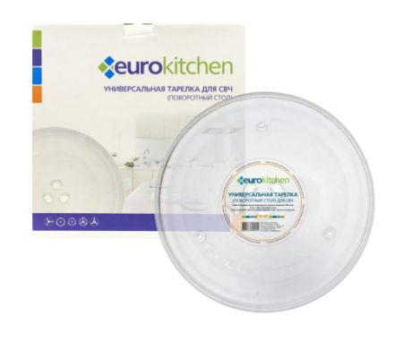 Тарелка для СВЧ EUROKITCHEN N-08 25,5см фото