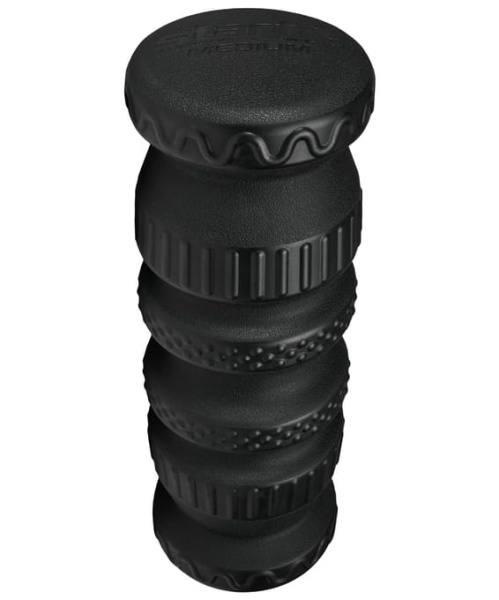 Ролик массажный STARFIT FA-526 PU, 30x10 см, средняя жесткость, черный  фото