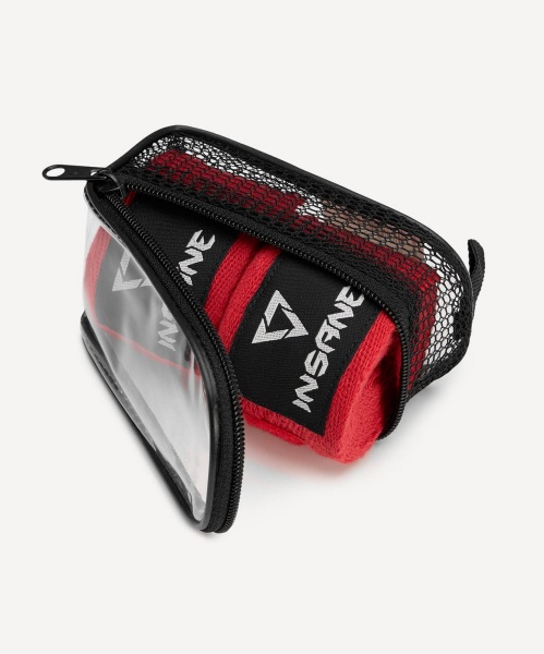 Бинт боксерский INSANE CRUSHER IN24-HW600, хлопок, красный, 3,5 м фото