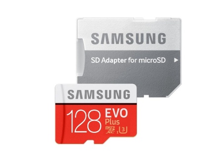 Карта памяти MicroSD 128GB Samsung Class 10 Evo Plus UHS-I U3 (90 Mb/s) (MB-MC128HA/RU) фото