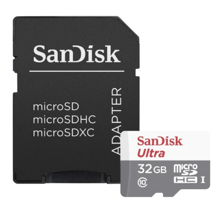 Карта памяти MicroSD 32GB SanDisk Class 10 (100mb/s) (SDSQUNR-032G-GN3MN) фото