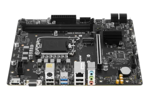 Материнская плата MSI PRO B760M-E DDR4 <S-1700 Intel B760 2xDDR4 mATX AC`97 8ch(7.1) GbLAN+VGA+HDMI> фото