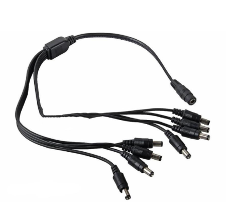 Разветвитель Orient питания для камер видеонаблюдения  DC-8P(N), 1пит.-->8пит., oem фото