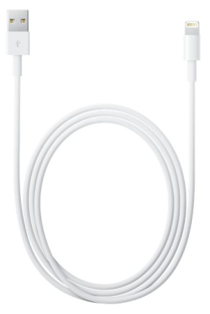Кабель USB - Lightning Apple 1м белый фото