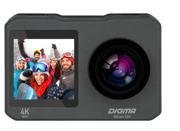 Экшн-камера Digma DiCam 520 серый  фото