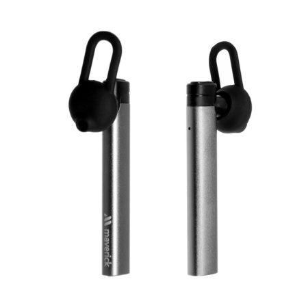 Bluetooth гарнитура "Maverick", BT 03, Slim, v4.1, металл,  серый фото