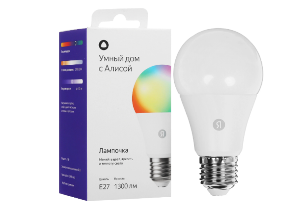 Умная LED-лампочка Яндекс E27 YNDX-00553 фото