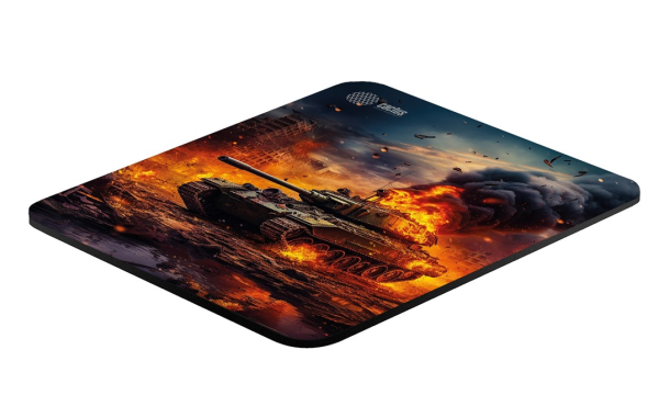 Коврик для мыши Cactus Burning tank рисунок 300x250x3мм (CS-MP-D04M) фото