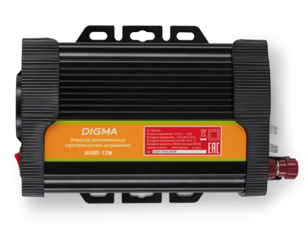 Автоинвертор Digma AI400-12W 400Вт фото