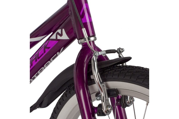 (м) Велосипед детский NOVATRACK 18"185ANOVARA.VL22 алюм., фиолетовый, пер.руч., зад.нож. тормоз, кор фото