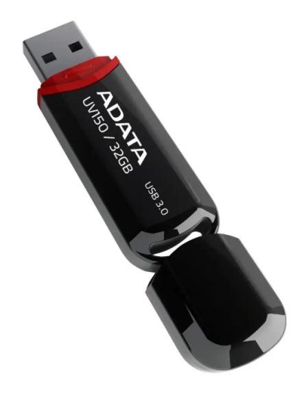 USB флеш-накопитель 32GB A-Data UV150 черный USB 3.0 AUV150-32G-RBK фото