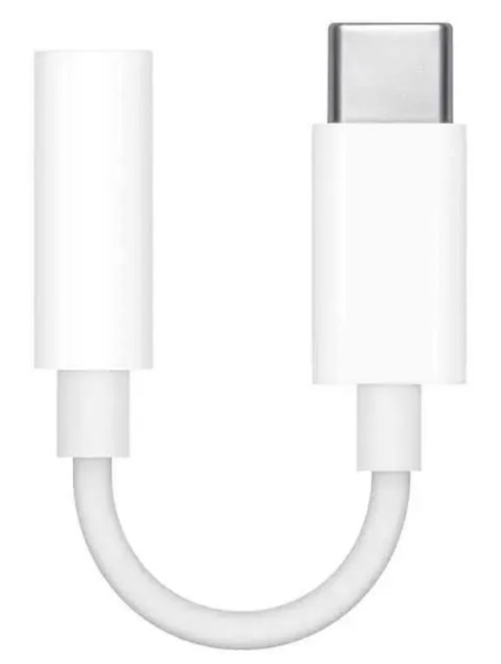 Адаптер APPLE USB‑C to 3.5 mm Headphone Jack (MU7E2ZM/A), белый  фото