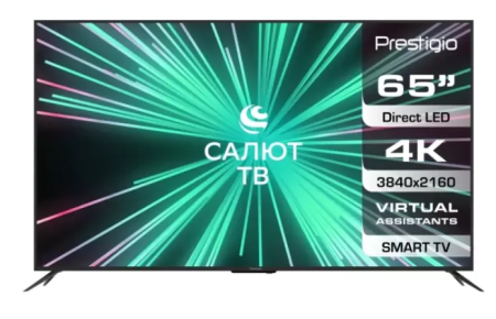 Телевизор LED PRESTIGIO 65" PTV65SS07XBK Ultra HD/60Hz/DVB-T2/DVB-C/DVB-S2/USB/WiFi/Smart TV фото