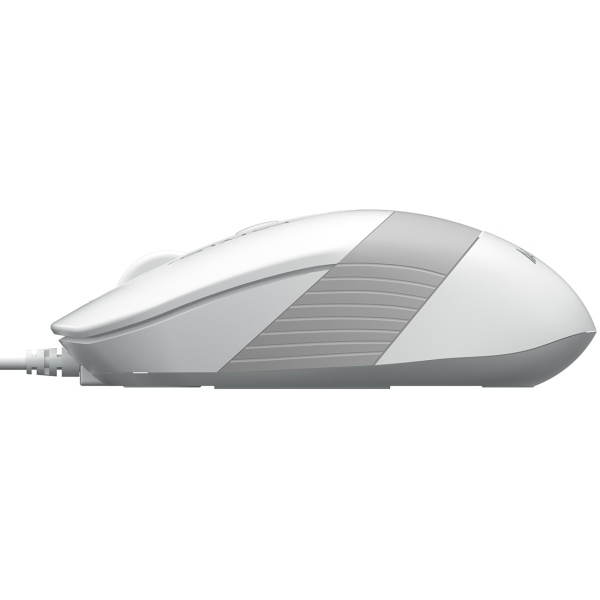 Мышь A4 Fstyler FM10 белый/серый оптическая (1600dpi) USB (4but) фото