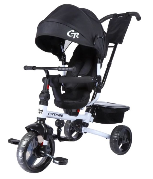 (м) Велосипед детский 3-х колесный City-Ride CR-B3-09EW рама сталь, колясочная крыша, ручка управлен купить ЦИТ (м) Велосипед детский 3-х колесный City-Ride CR-B3-09EW рама сталь, колясочная крыша, ручка управлен фото