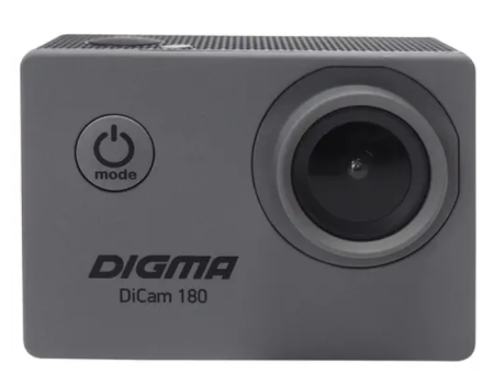 Экшн-камера Digma DiCam 180 Серый фото