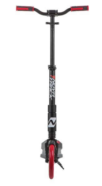 Самокат городской NOVATRACK 230FS.DEFT.BBK9 алюм., амортизатор, колеса 230*200 мм PU, эргономичный Y фото