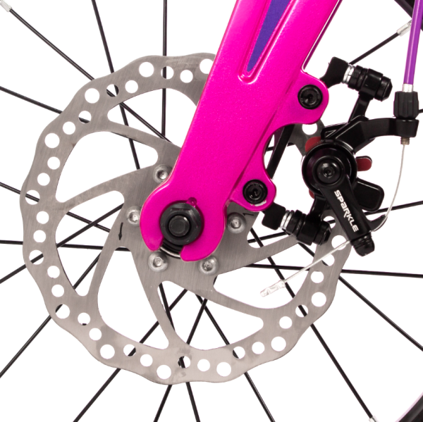 (м) Велосипед детский NOVATRACK 16"165MBLASTD.VL4 Магнез рама, фиолетовый, полная защ.цепи, диск.то фото