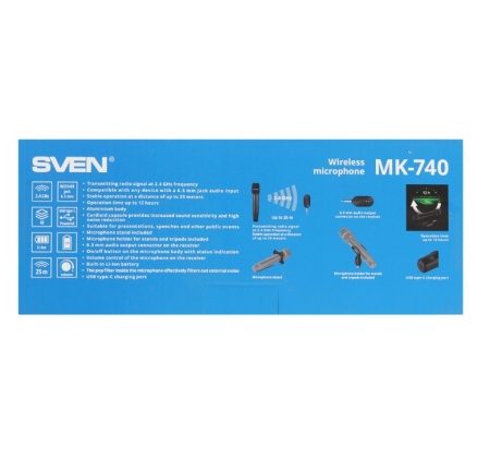 Микрофон SVEN MK-740 черный фото