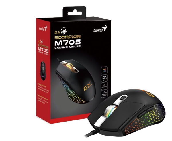 Мышь Genius Scorpion M705 RGB black USB фото