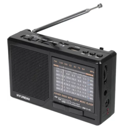 Радиоприемник Hyundai H-PSR140 черный фото