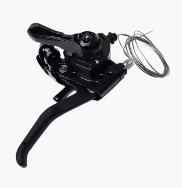 Шифтер Shimano Tourney ST-EF41 с ручкой тормоза левый 3 cкоростей, с тросом 1800мм фото