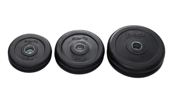 Гантель разборная обрезиненная в коробке STARFIT DB-716 10 кг. фото